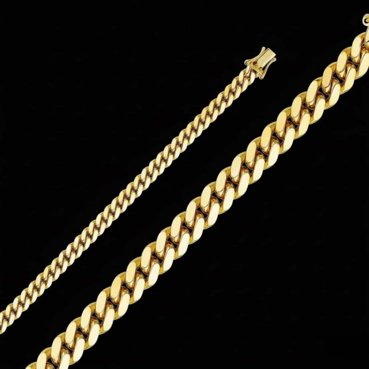 Solid 14K Gold 6mm Miami Cuban Chain 24"