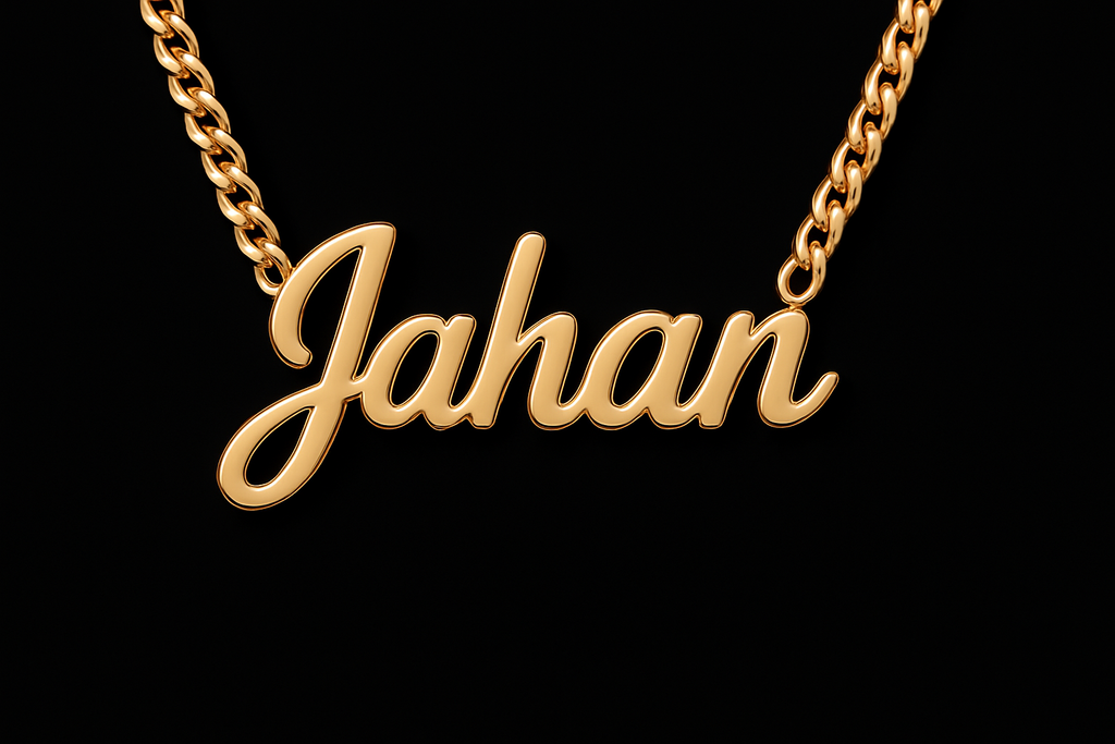 Create All-Gold Name Pendant