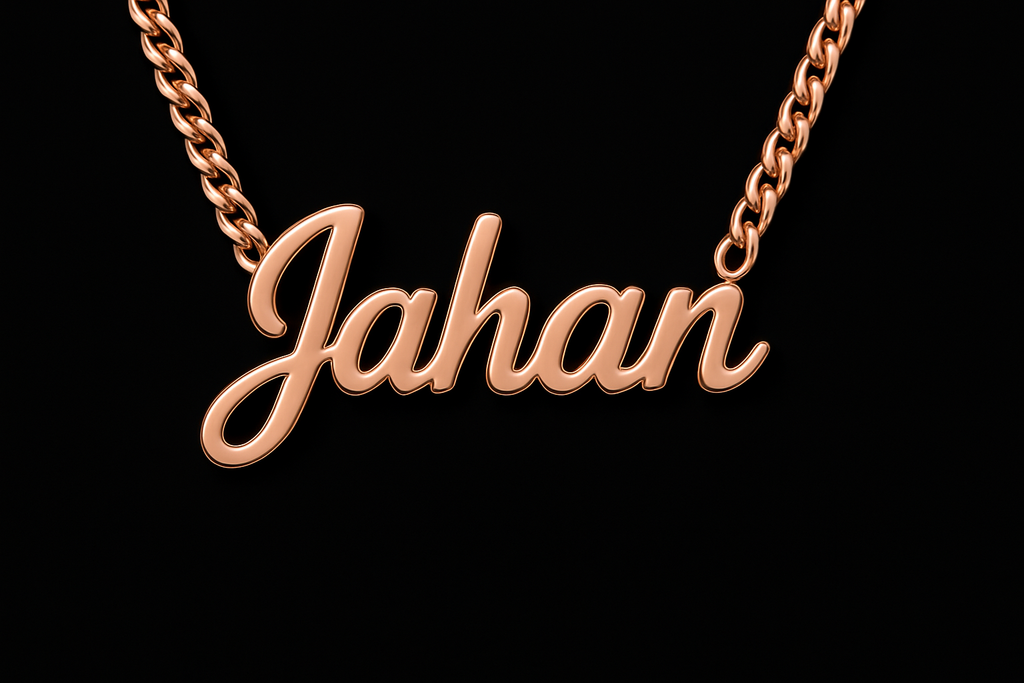 Create All-Gold Name Pendant