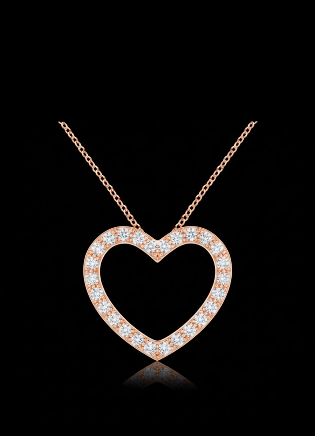 Diamond Heart Pendant Necklace