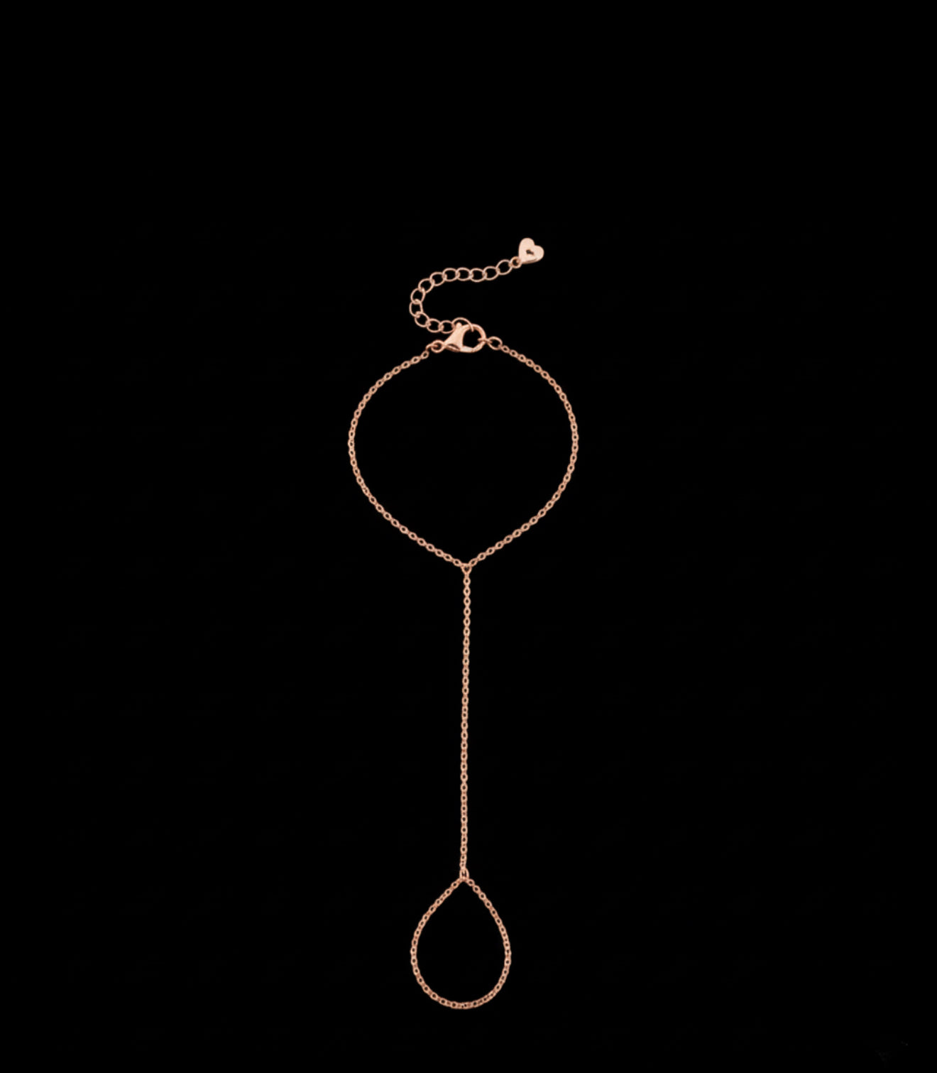 Dainty Hand Chain Bracelet 18k Gold