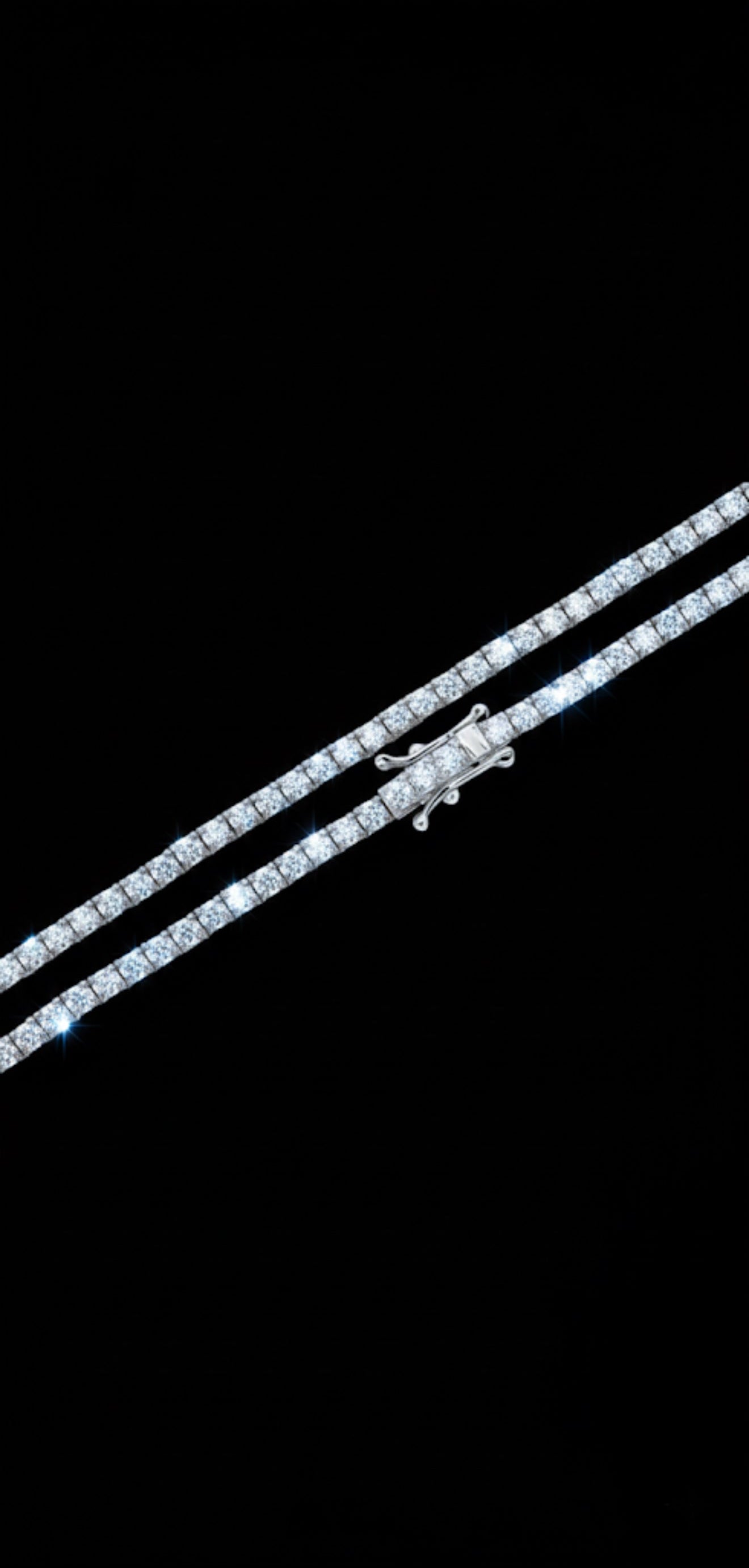 Men's Natrual Diamond Tennis Chain