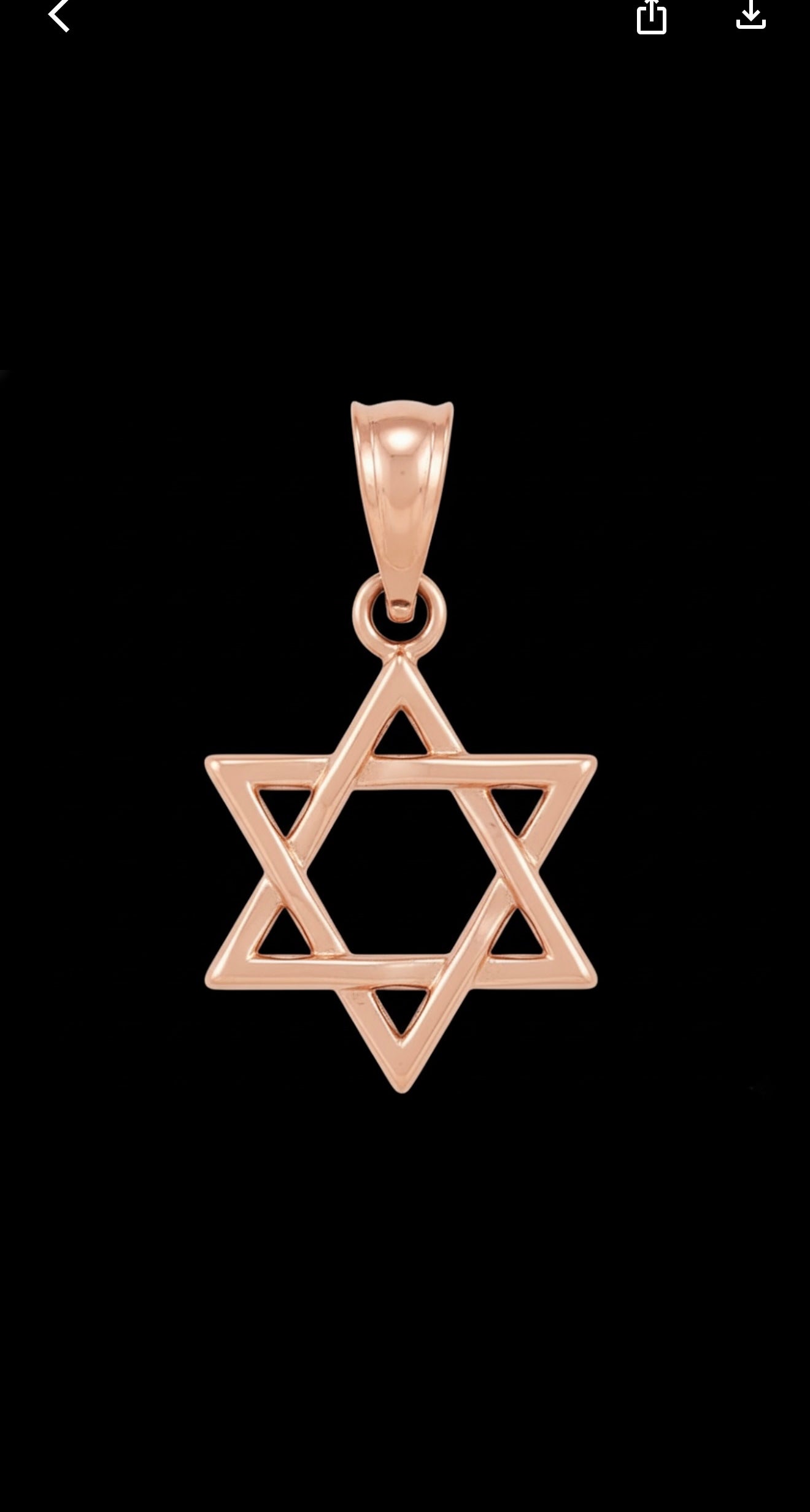 Star of David Pendant - Gold