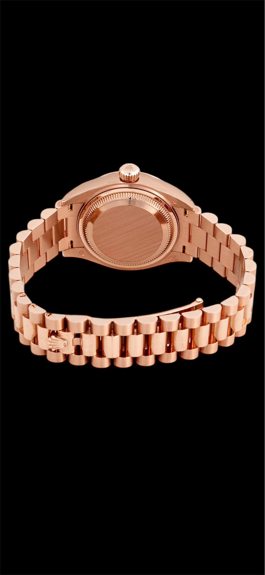 28mm Rolex Lady-Datejust Chocolate Dial - 18K Everose Gold