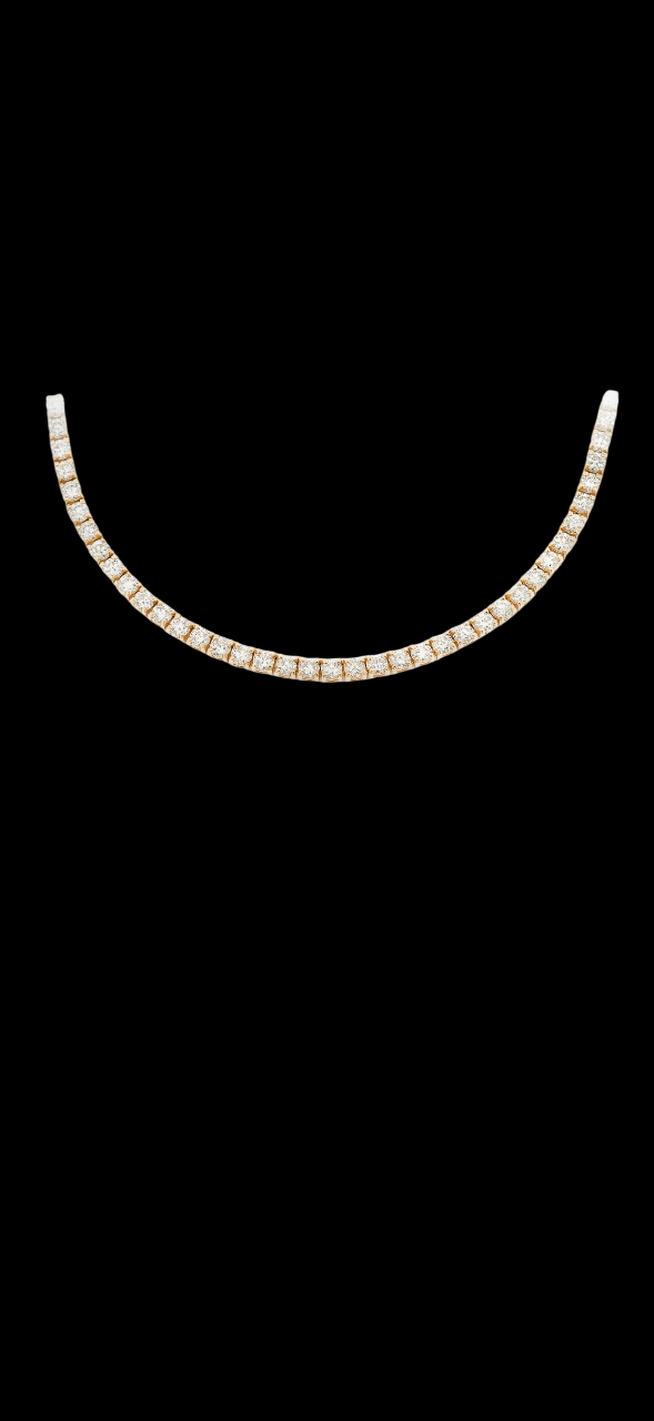Men's Natrual Diamond Tennis Chain