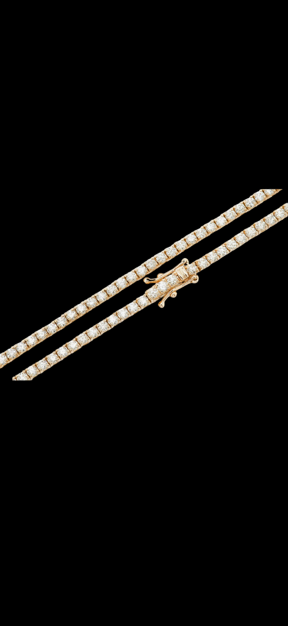 Men's Natrual Diamond Tennis Chain