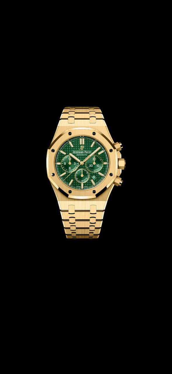 Audemars Piguet Royal Oak Chronograph 26331BA.OO.1220BA.02 - 18K Yellow Gold Green Dial Limited Edition