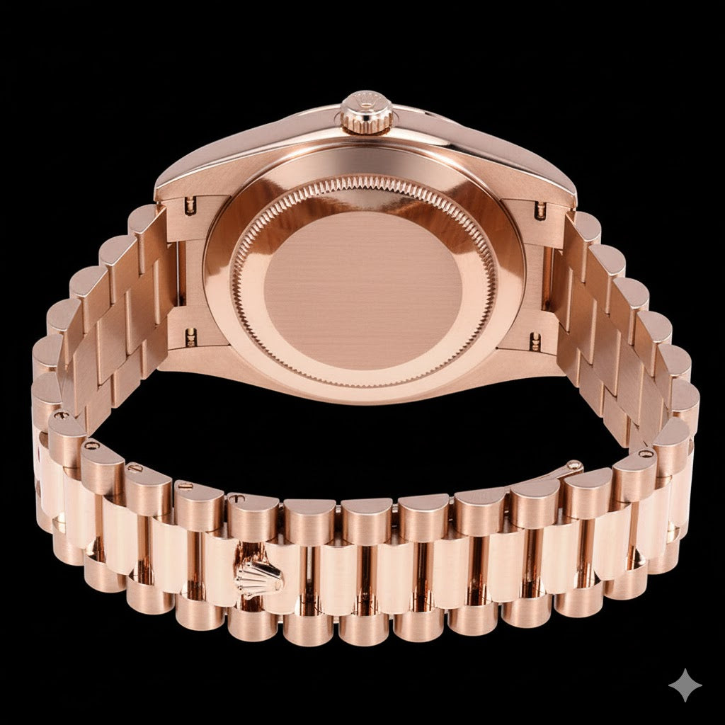 2021 Day-Date 40 Rolex Day-Date 40 President Rose Gold White Roman Dial 228235